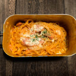 【水漬けパスタ】茹で汁出ません!メスティン1つで作る簡単ナポリタン