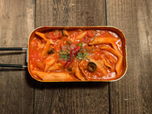 食べるソース⁉︎メスティンでやみつきアラビアータ!