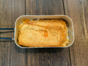 油揚げそのまま！なんちゃっておいなり炊き込みご飯の作り方