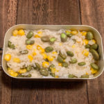 メスティンで枝豆とコーンの炊き込みご飯!