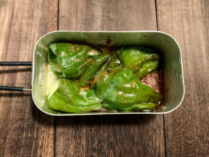 おつまみに！蒸し焼きピーマンの作り方！