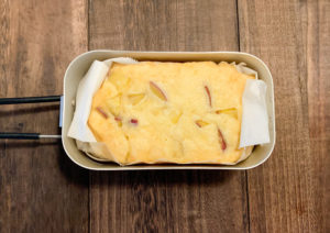 【メスティンおやつ時間】ホットケーキミックスで簡単!さつまいも蒸しパンの作り方!